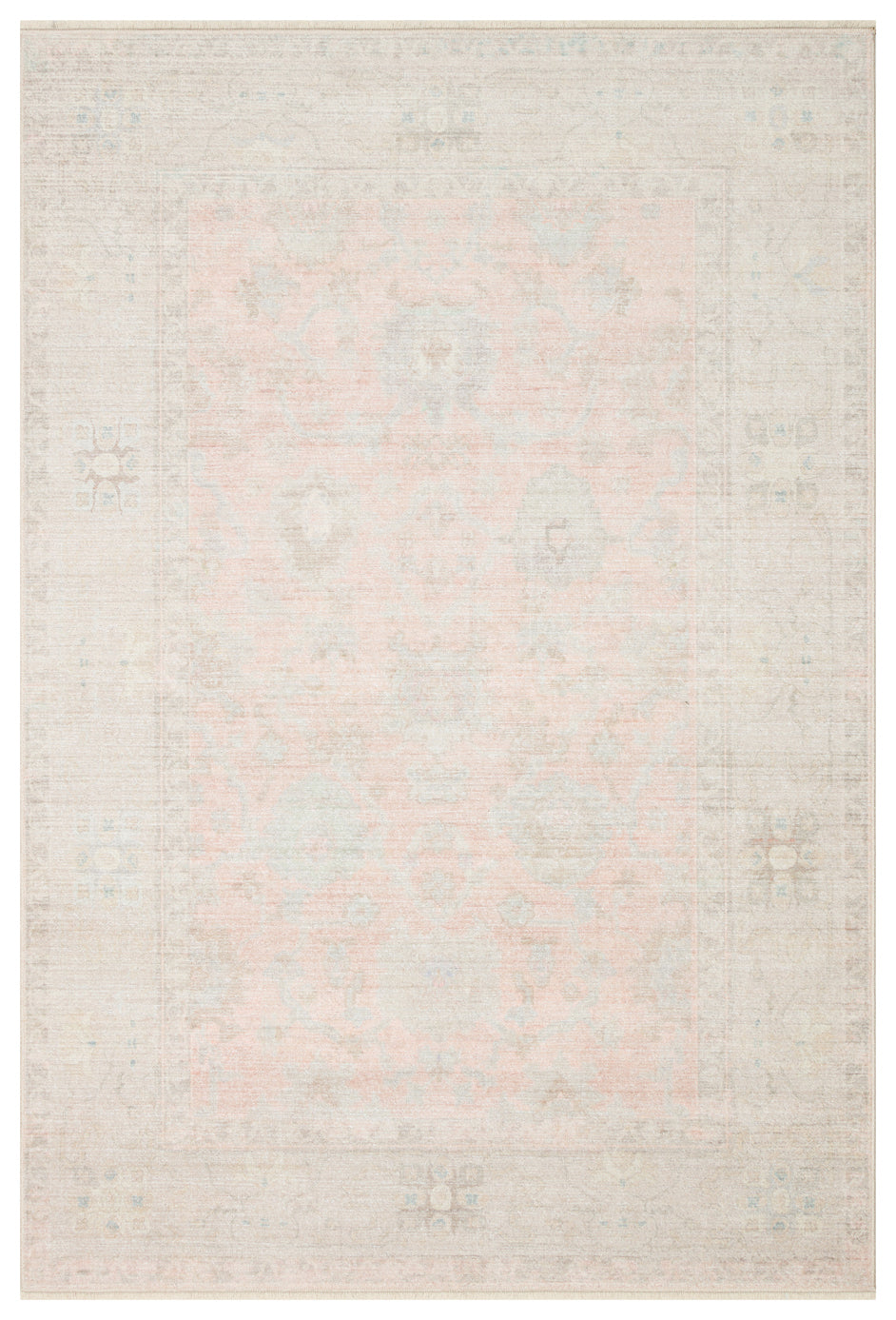 GRACE 01 PASTEL Pastel Tonlara Sahip Vintage Desenli Şık Salon Halısı