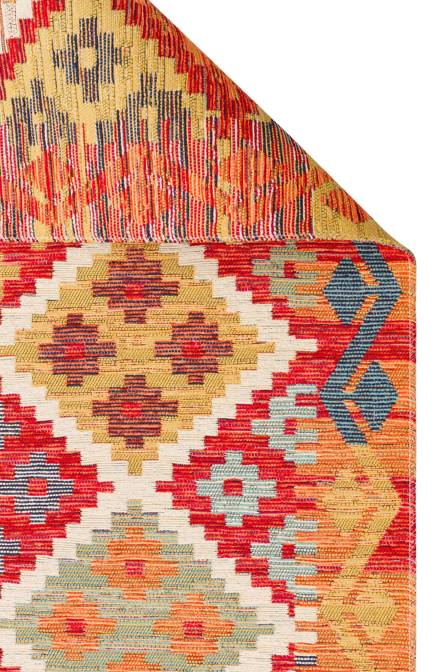 NOMAD 05 TERRA Makinede Yıkanabilir Çift Taraflı Otantik Dokuma Kilim