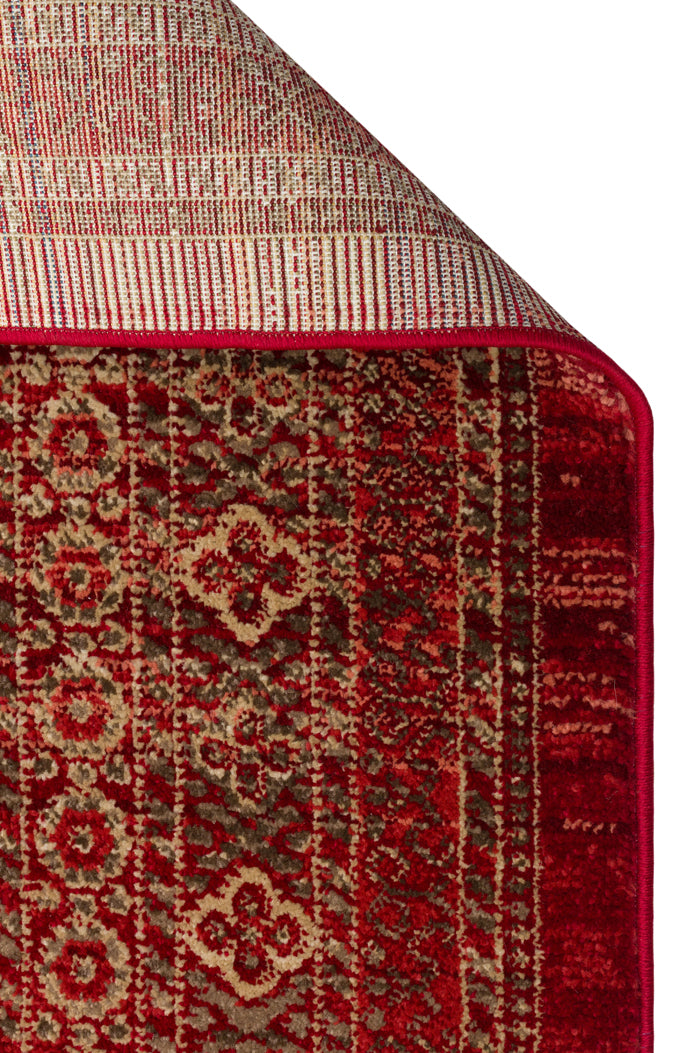 KYBELE 03 Red Sıcak Renk Tonlu Otantik   Makine Dokuması Salon Halısı