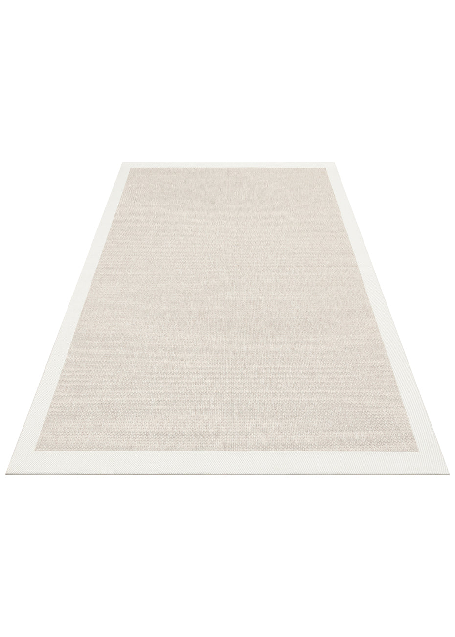MONO  05 BEIGE CREAM Hav Toz Vermez Kaymaz Tabanlı İnce Halı