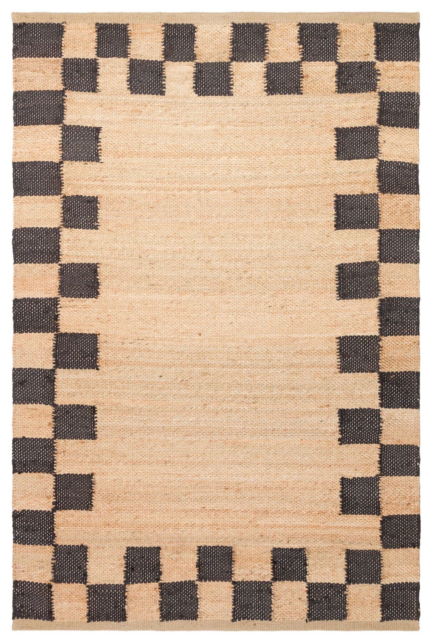 ECHO  13 NATURAL BLACK XW Jüt ile Üretilen El Dokuma Sisal Kilim