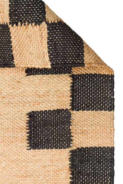 ECHO  13 NATURAL BLACK XW Jüt ile Üretilen El Dokuma Sisal Kilim