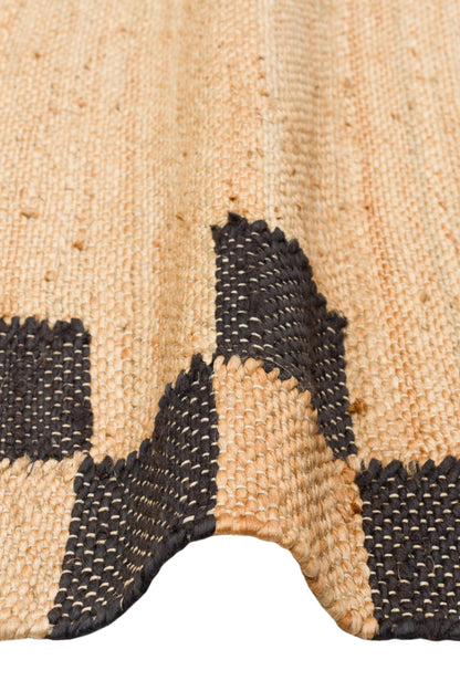 ECHO  13 NATURAL BLACK XW Jüt ile Üretilen El Dokuma Sisal Kilim