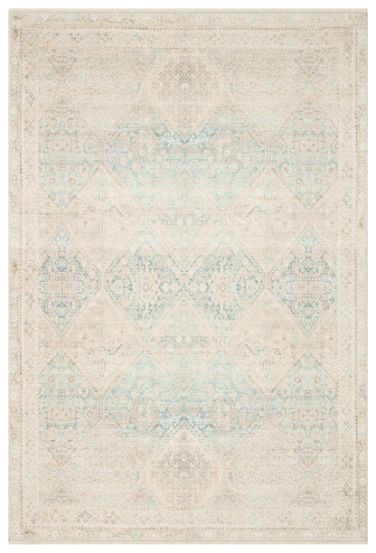 GRACE 04 SKY  Pastel Tonlara Sahip Vintage Desenli Şık Salon Halısı