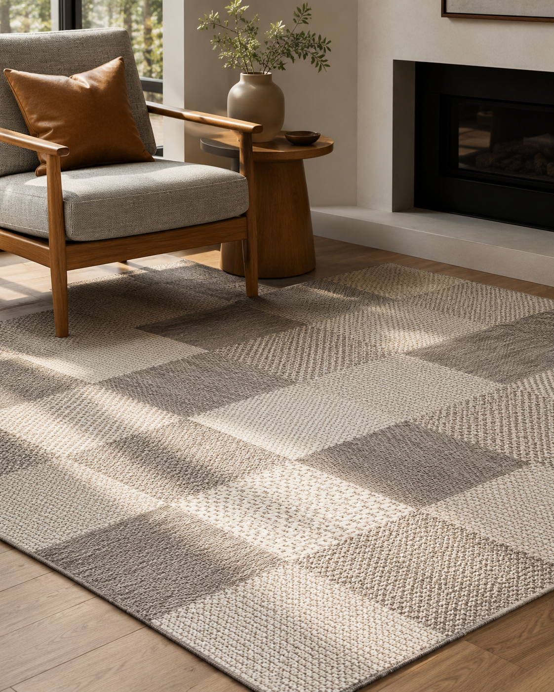 MONO  01 GREY  Hav Toz Vermez Kaymaz Tabanlı İnce Modern Mutfak Halısı