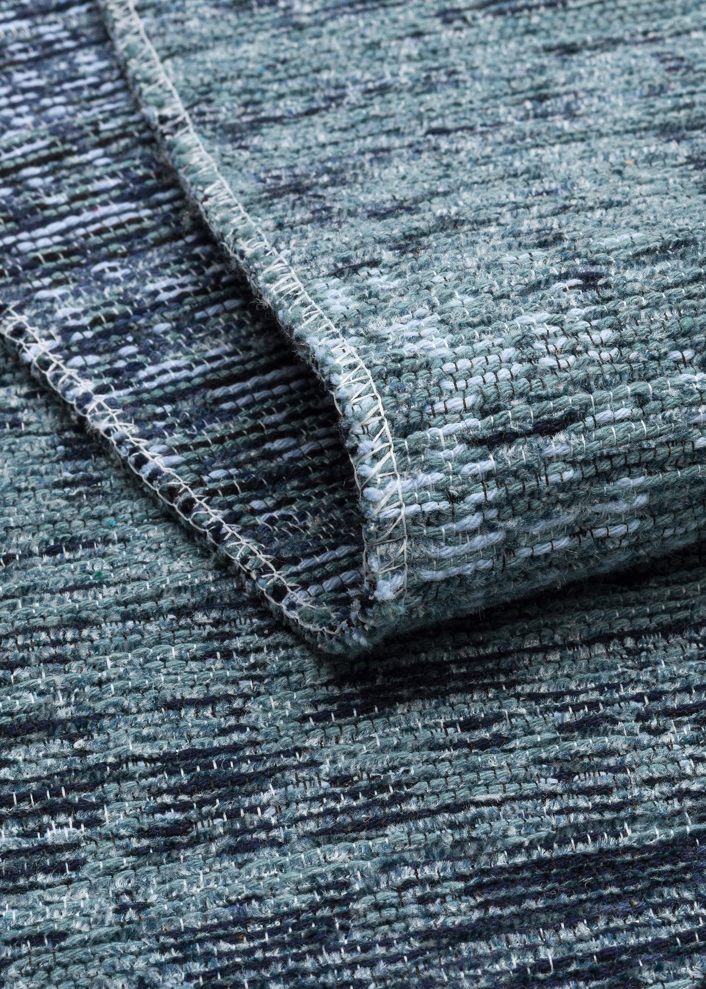 KUTNU KİLİM  01 ANTRASIT BLUE  Ombre Renk Geçişli Makinede Yıkanabilir Çift Taraflı Modern Kilim