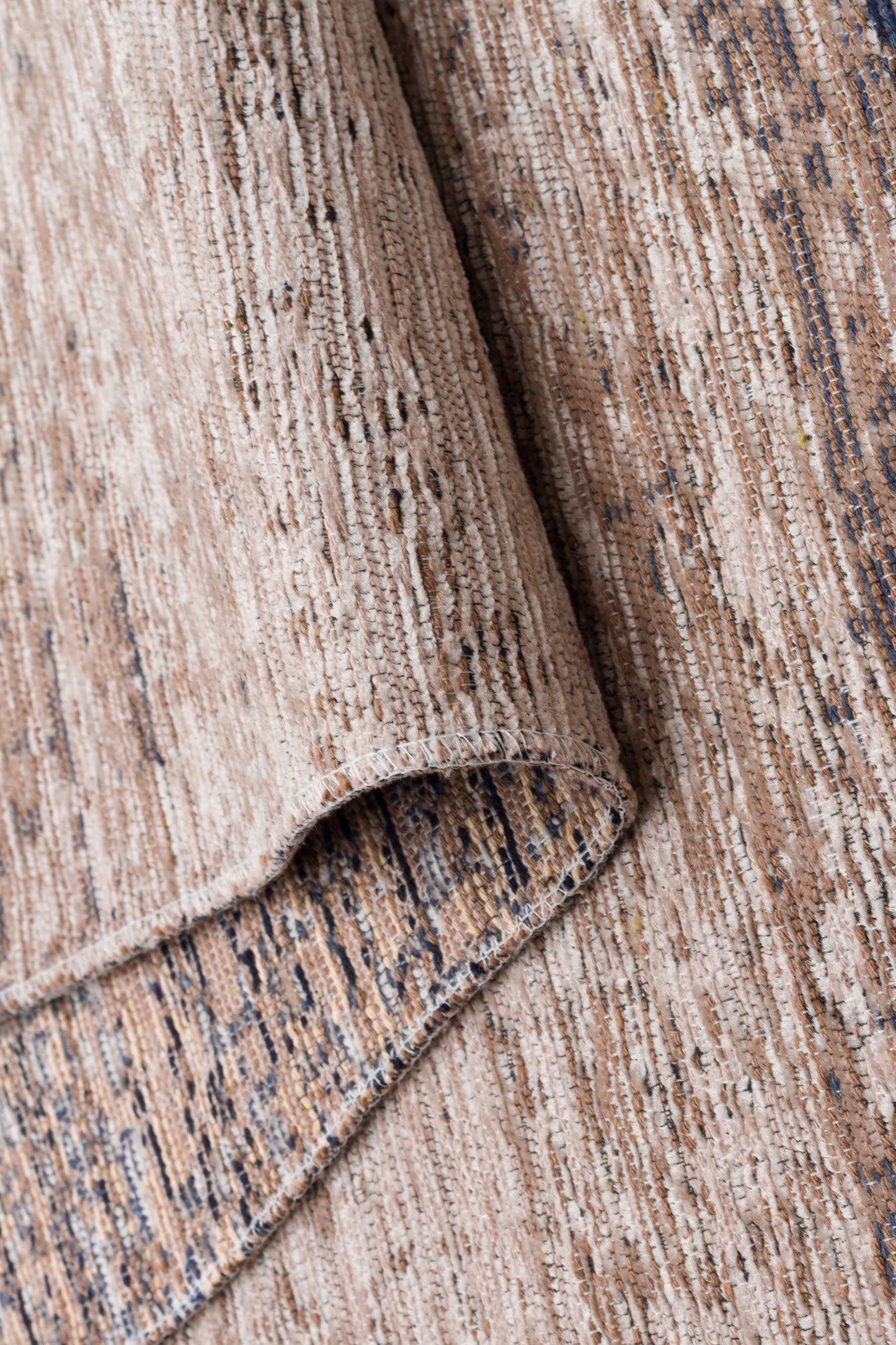 KUTNU KİLİM  01 MARINE BEIGE Ombre Renk Geçişli Makinede Yıkanabilir Çift Taraflı Modern Kilim