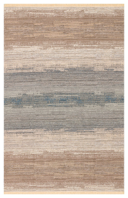 KUTNU KİLİM 03 BEIGE BLUE  Ombre Renk Geçişli Yıkanabilir Çift Taraflı Modern Kilim