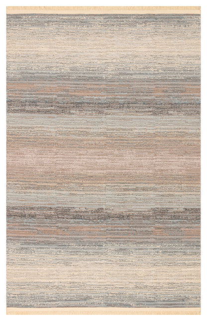 KUTNU KİLİM 03 BEIGE BLUE  Ombre Renk Geçişli Yıkanabilir Çift Taraflı Modern Kilim