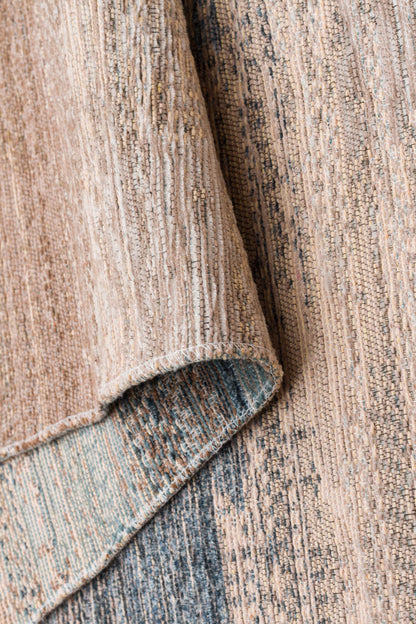 KUTNU KİLİM 03 BEIGE BLUE  Ombre Renk Geçişli Yıkanabilir Çift Taraflı Modern Kilim