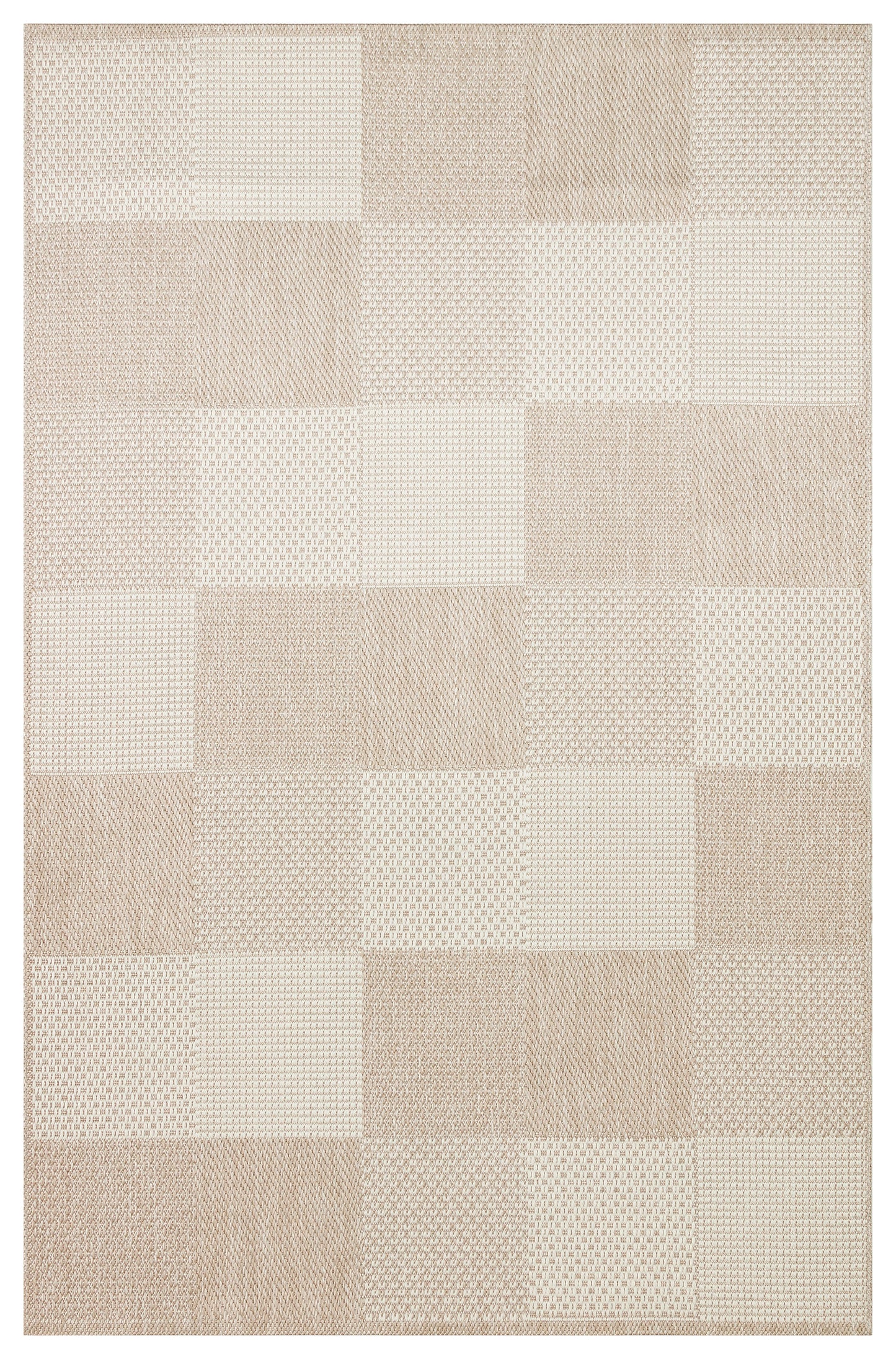 MONO  01 BEIGE Hav Toz Vermez Kaymaz Tabanlı İnce Modern Mutfak Halısı