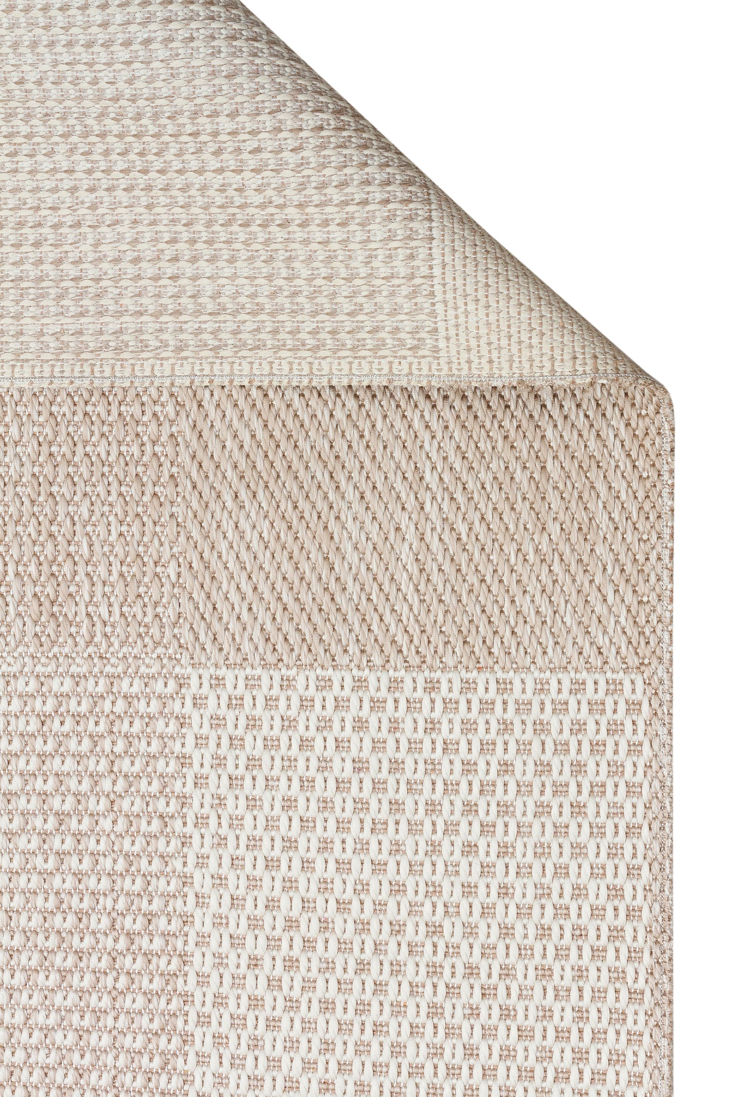 MONO  01 BEIGE Hav Toz Vermez Kaymaz Tabanlı İnce Modern Mutfak Halısı