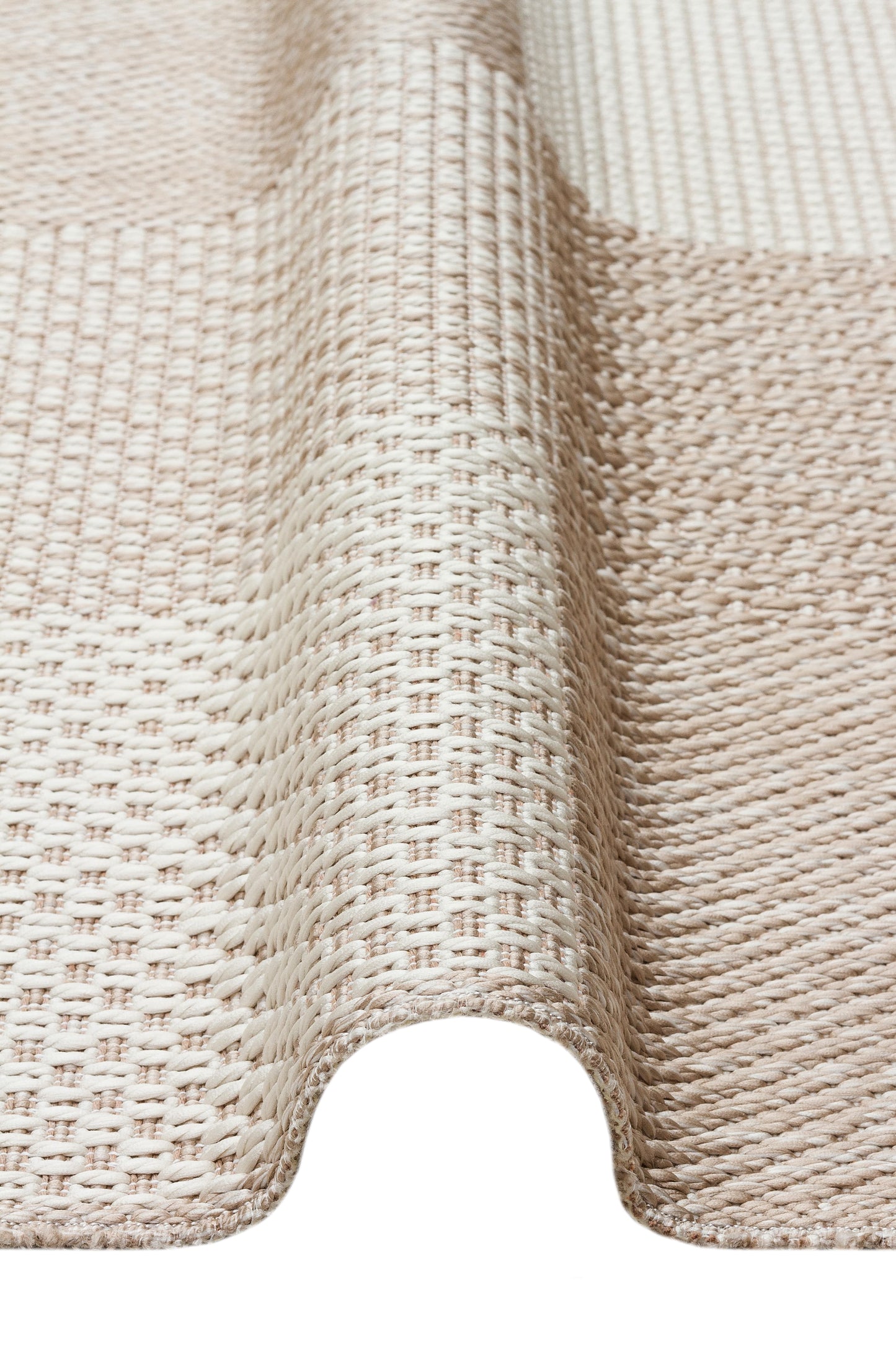 MONO  01 BEIGE Hav Toz Vermez Kaymaz Tabanlı İnce Modern Mutfak Halısı