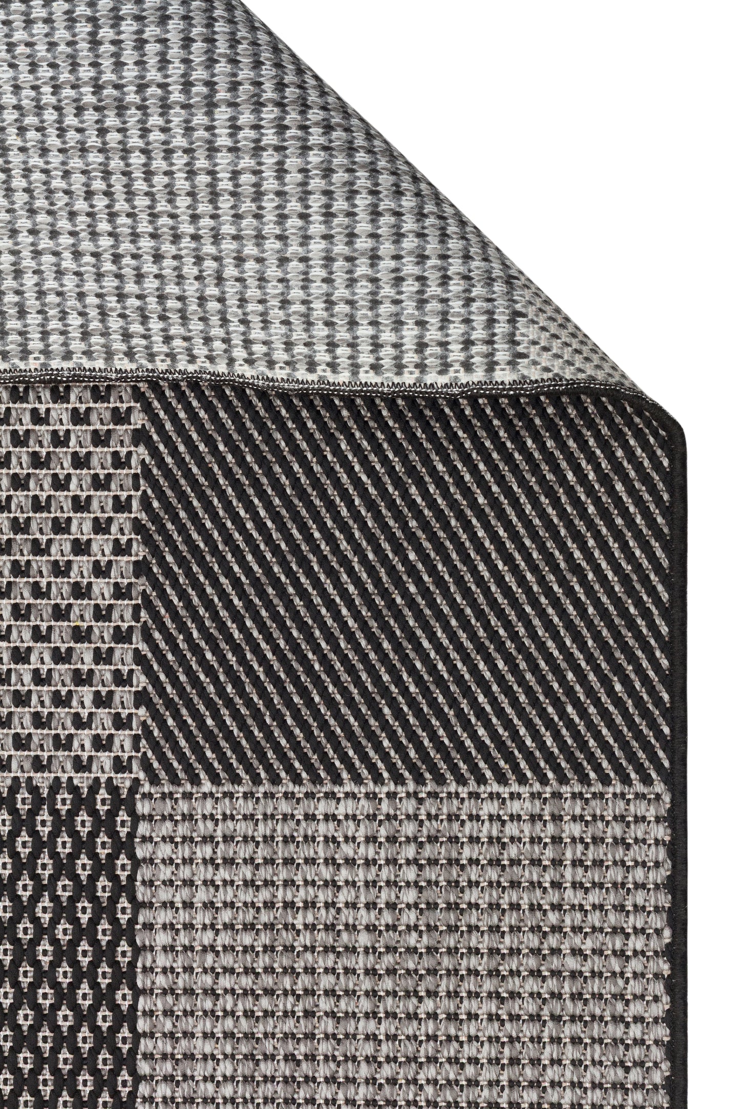 MONO  01 DARK GREY  Hav Toz Vermez Kaymaz Tabanlı İnce Modern Mutfak Halısı