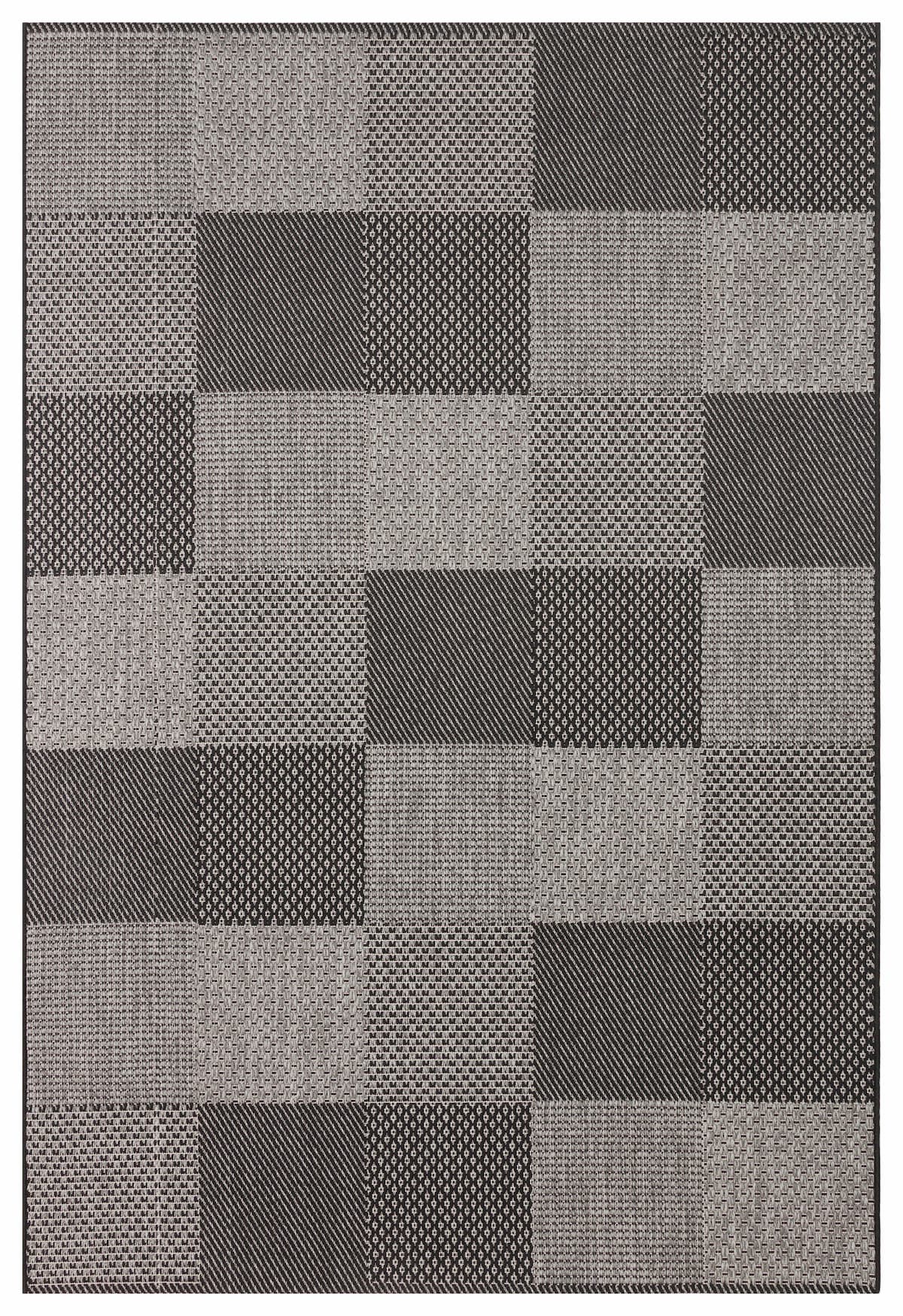 MONO  01 DARK GREY  Hav Toz Vermez Kaymaz Tabanlı İnce Modern Mutfak Halısı