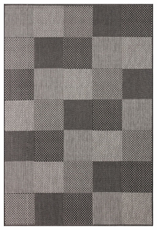 MONO  01 DARK GREY  Hav Toz Vermez Kaymaz Tabanlı İnce Modern Mutfak Halısı