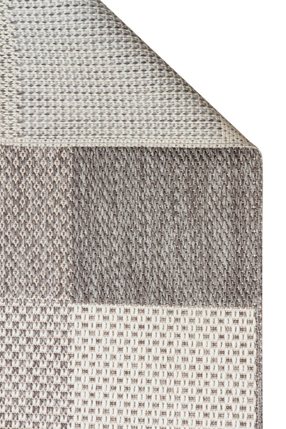 MONO  01 GREY  Hav Toz Vermez Kaymaz Tabanlı İnce Modern Mutfak Halısı