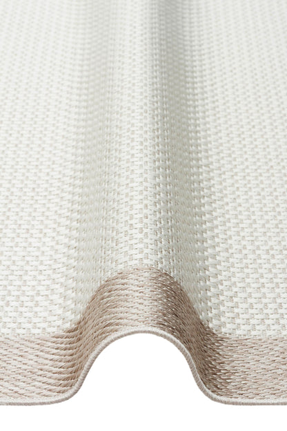 MONO  05 CREAM BEIGE Hav Toz Vermez Kaymaz Tabanlı İnce Halı