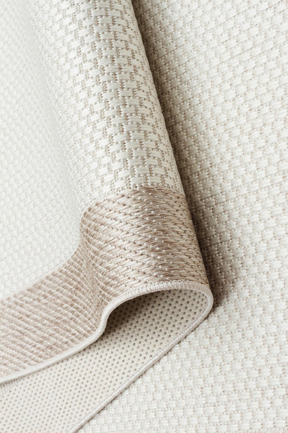 MONO  05 CREAM BEIGE Hav Toz Vermez Kaymaz Tabanlı İnce Halı