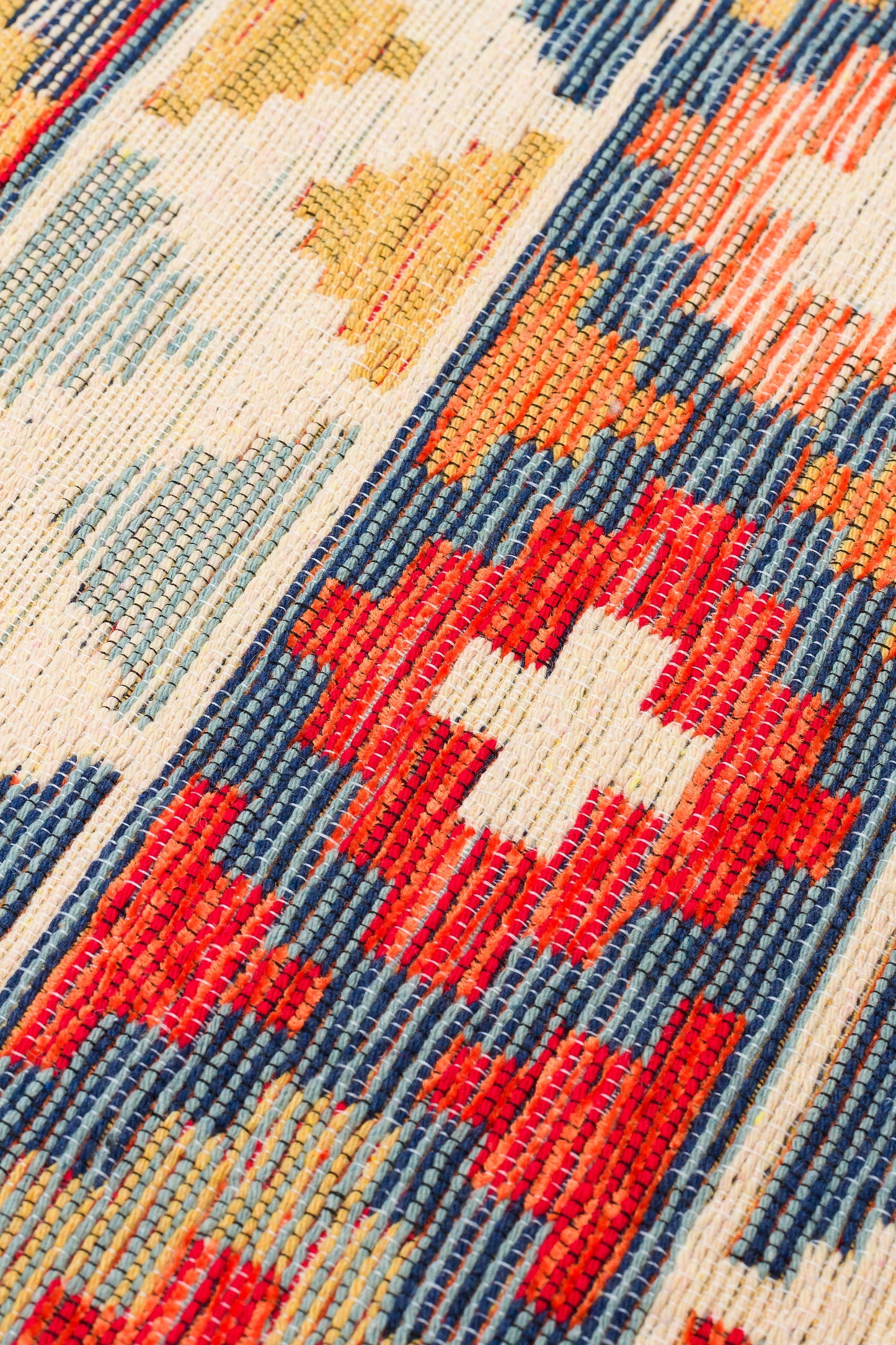 NOMAD  02 AQUA Makinede  Yıkanabilir  Çift Taraflı Otantik Dokuma  Kilim