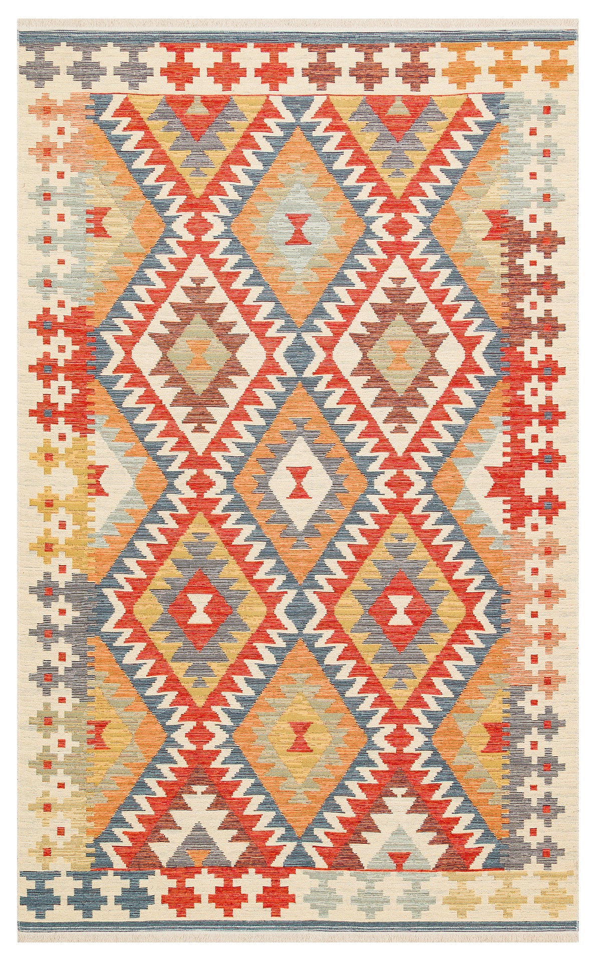 NOMAD 09 LIGHT MULTY  Makinede  Yıkanabilir Çift Taraflı Otantik Dokuma Kilim