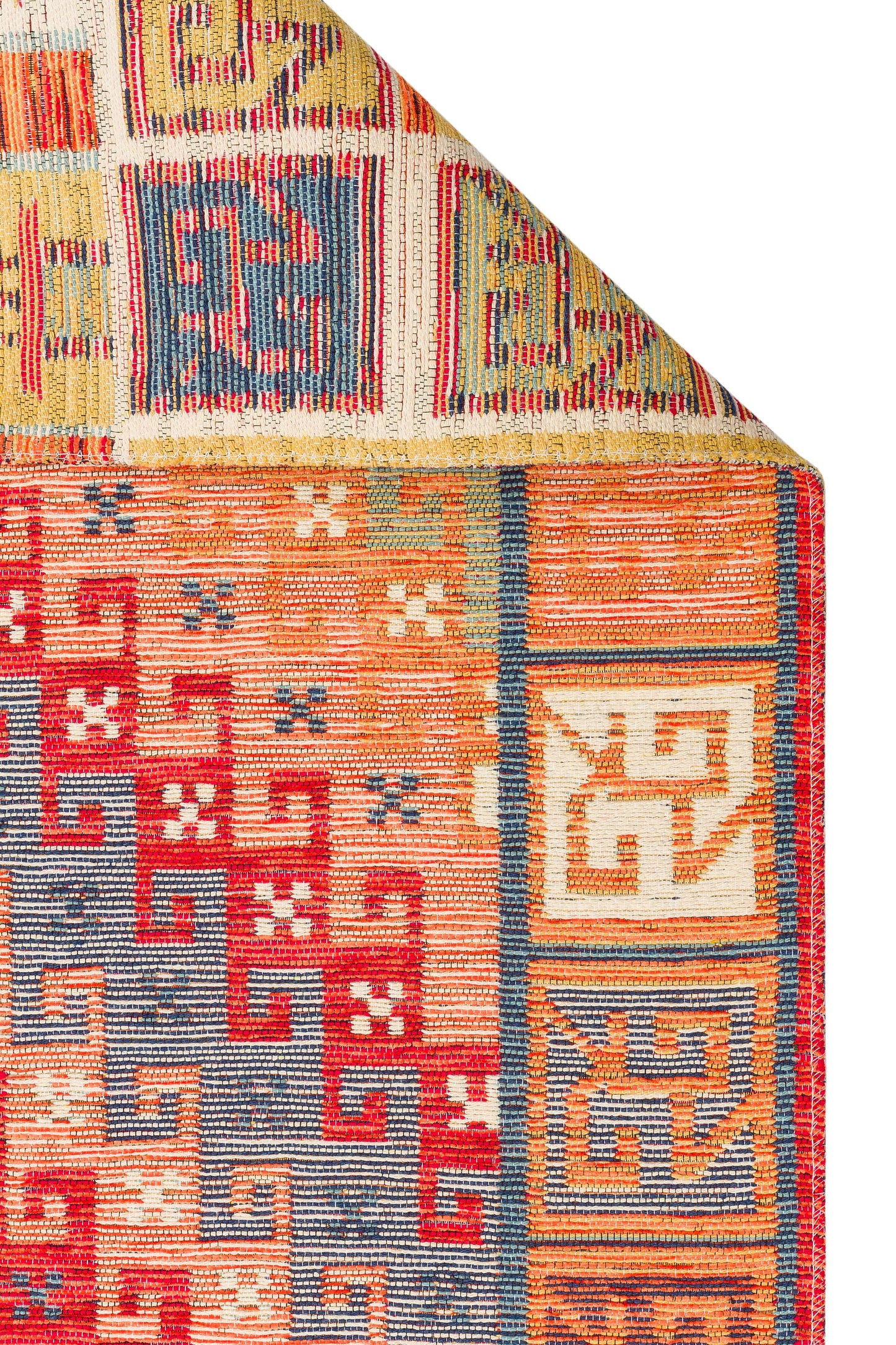 NOMAD  11 TERRA Makinede  Yıkanabilir Çift Taraflı Otantik Dokuma Kilim
