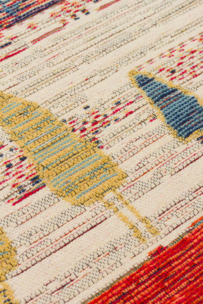 NOMAD 12  TERRA Makinede  Yıkanabilir Çift Taraflı Otantik Dokuma Kilim