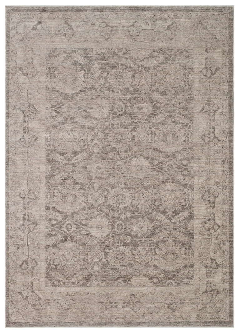 SHIRAZ 01 GREY   Vintage Eskitme Desenli Modern  Yumuşak Dokulu Makine Dokuması Salon Halısı
