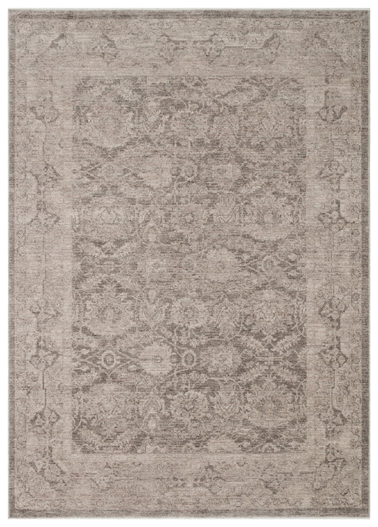 SHIRAZ 01 GREY   Vintage Eskitme Desenli Modern  Yumuşak Dokulu Makine Dokuması Salon Halısı