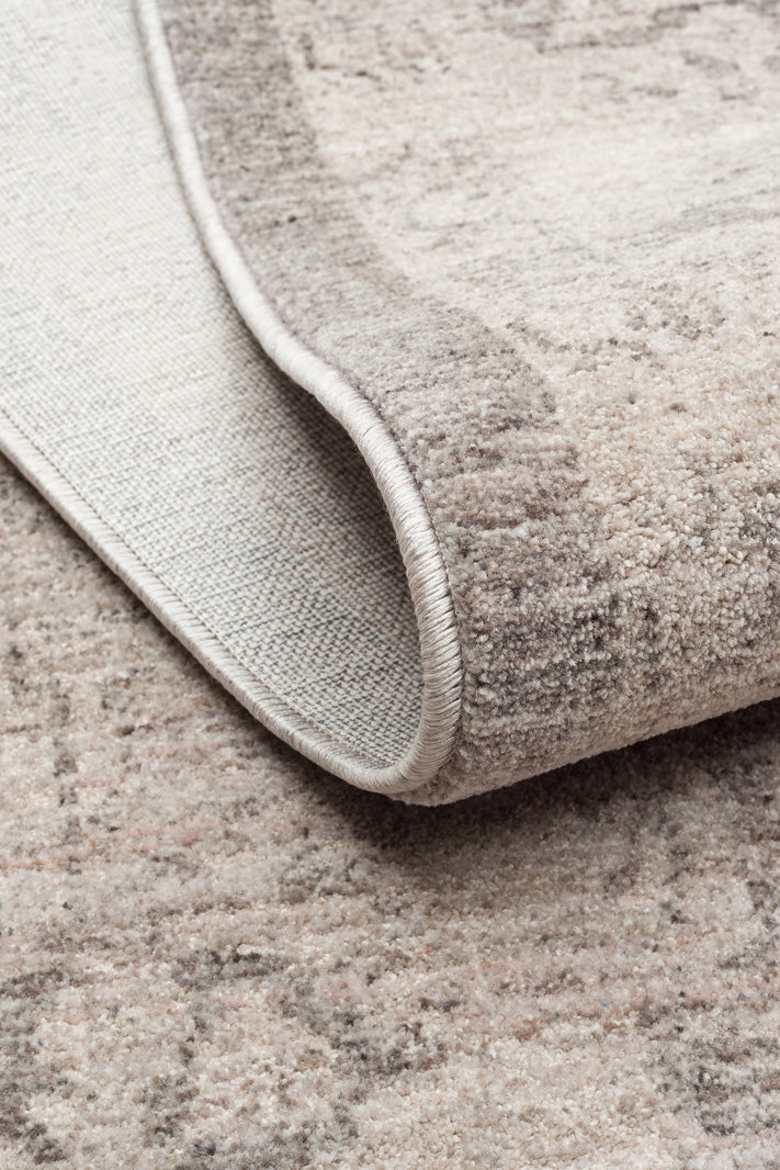 SHIRAZ 01 GREY   Vintage Eskitme Desenli Modern  Yumuşak Dokulu Makine Dokuması Salon Halısı