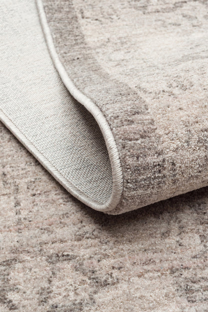SHIRAZ 01 GREY   Vintage Eskitme Desenli Modern  Yumuşak Dokulu Makine Dokuması Salon Halısı