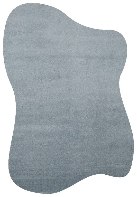 ZEN AMORF 01 Blue Hav Toz Vermez Yumuşak Tuşeli Zarif Tek Renk Mavi Makine Halısı