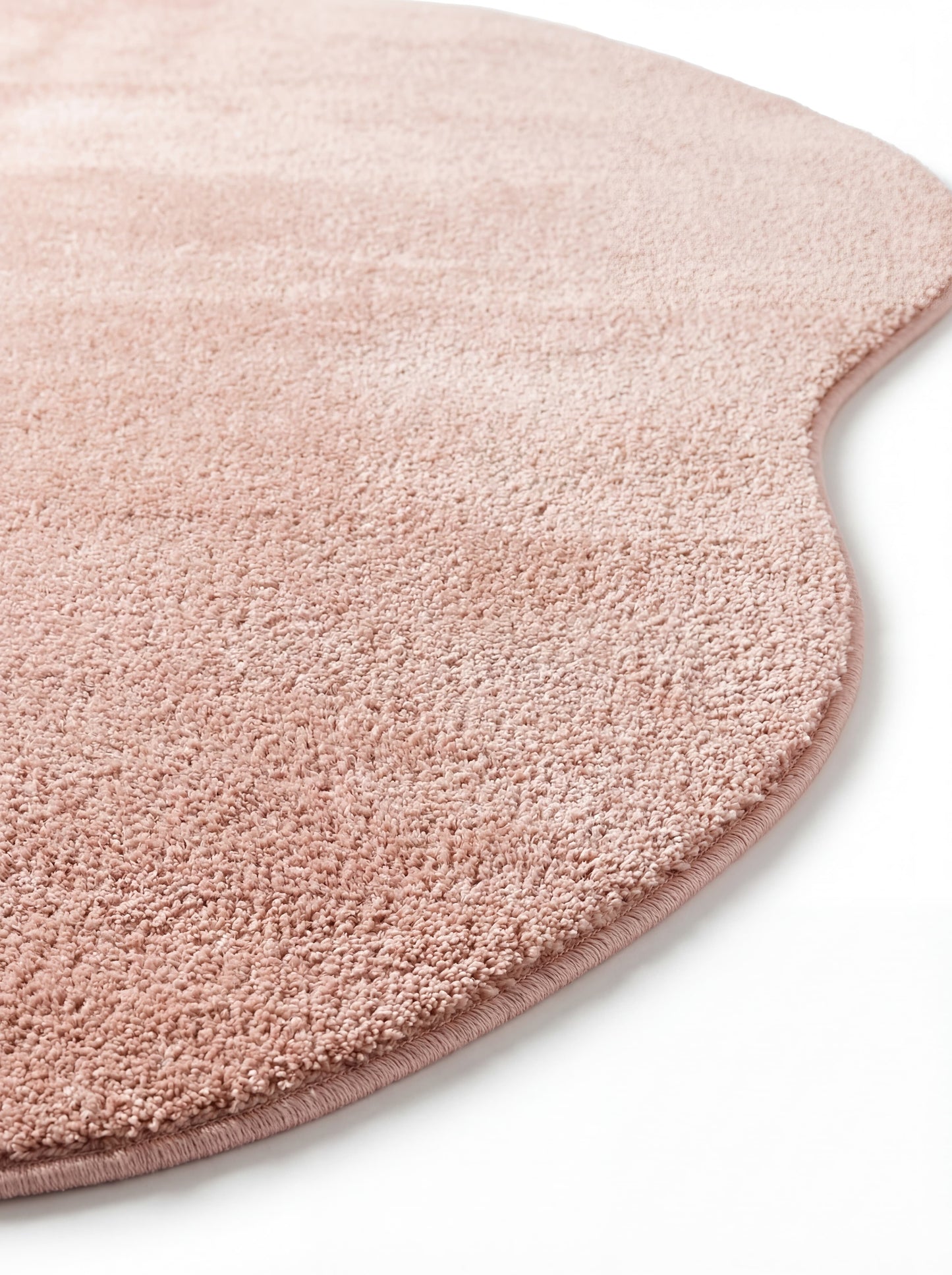 ZEN AMORF 01 Pink Hav Toz Vermez Yumuşak Tuşeli Zarif Tek Renk Pembe Makine Halısı