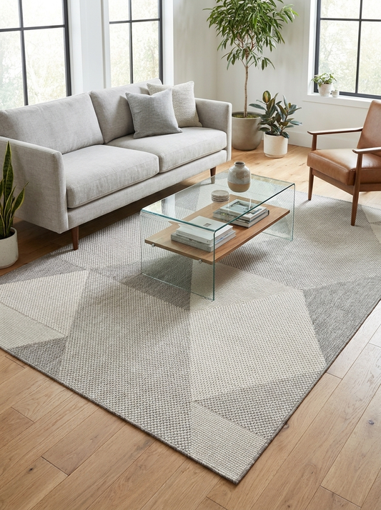 MONO 03 GREY  Hav Toz Vermez Kaymaz Tabanlı İnce Modern Mutfak Halısı