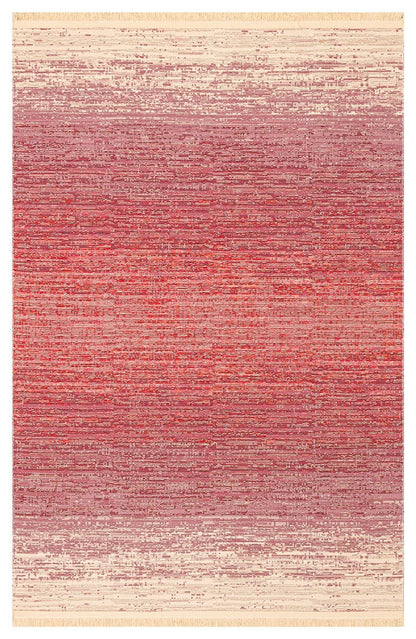 KUTNU KILIM 01 TERRA PINK Modern Ombre Renk Geçişli Yıkanabilir Çift Taraflı Kilim
