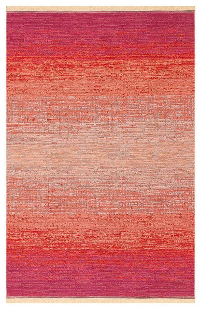 KUTNU KILIM 01 TERRA PINK Modern Ombre Renk Geçişli Yıkanabilir Çift Taraflı Kilim